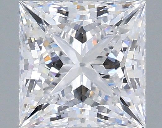 1.04 Carat Princess Shaped, Ideal Cut, D Color, VVS1 Clarity, IGI Certified Lab Grown Diamond