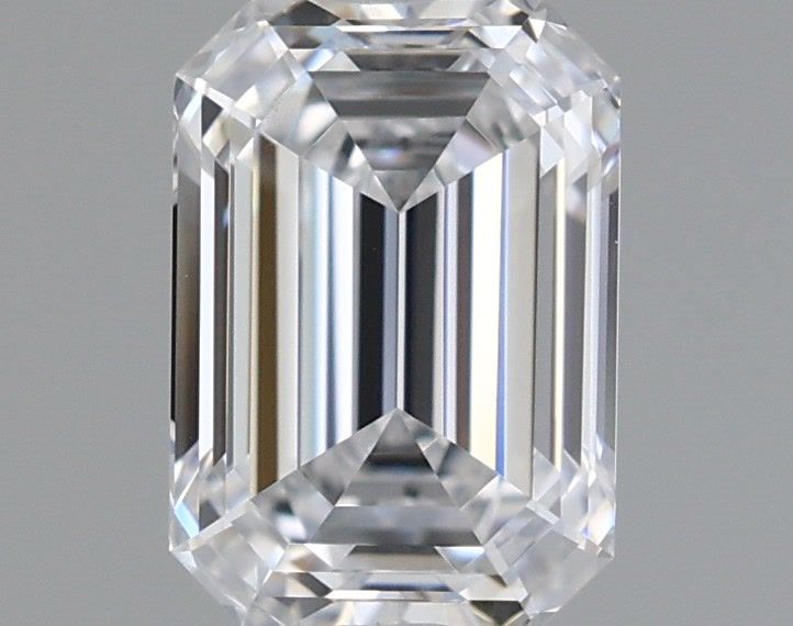 0.95 Carat Emerald Shaped, Ideal Cut, D Color, VS1 Clarity, IGI Certified Lab Grown Diamond