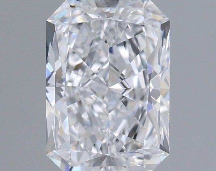 0.98 Carat Radiant Shaped, Ideal Cut, D Color, VVS2 Clarity, IGI Certified Lab Grown Diamond