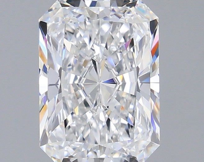 1.53 Carat Radiant Shaped, Very Good Cut, D Color, VVS1 Clarity, IGI Certified Lab Grown Diamond