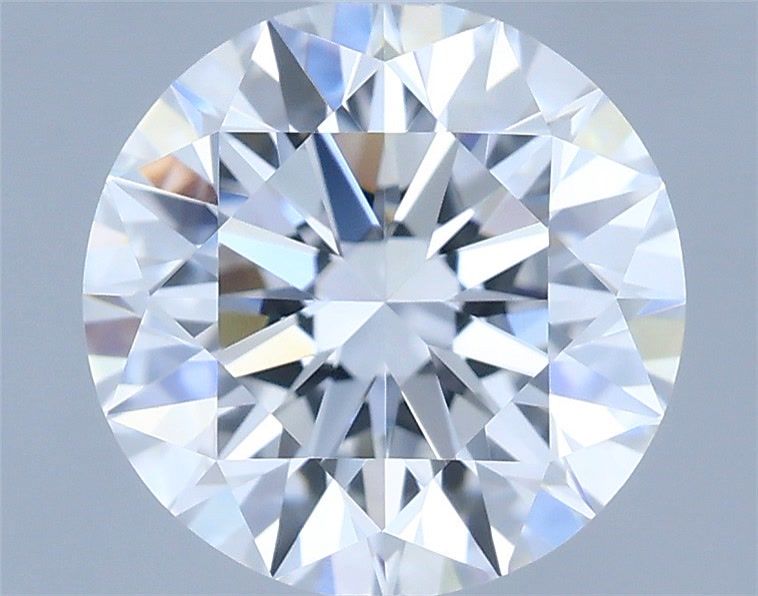 1.23 Carat Round Shaped, Ideal Cut, D Color, VVS2 Clarity, IGI Certified Lab Grown Diamond