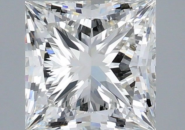 1.95 Carat Princess Shaped, Very Good Cut, G Color, SI1 Clarity, IGI Certified Lab Grown Diamond