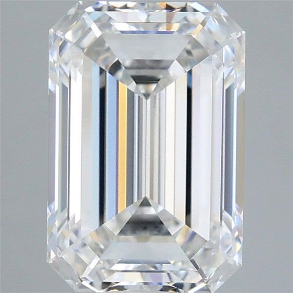 3.08 Carat Emerald Shaped, Ideal Cut, E Color, VVS2 Clarity, IGI Certified Lab Grown Diamond
