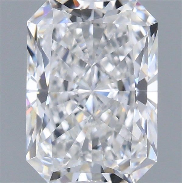 1.53 Carat Radiant Shaped, Very Good Cut, D Color, VVS2 Clarity, IGI Certified Lab Grown Diamond