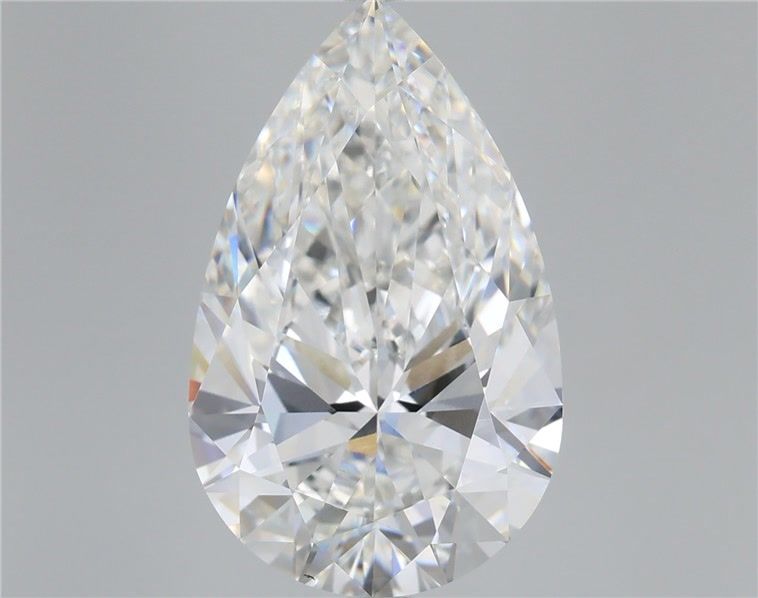 8.51 Carat Pear Shaped, Very Good Cut, F Color, VVS2 Clarity, IGI Certified Lab Grown Diamond