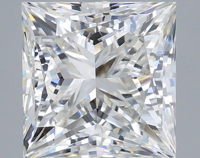 3.00 Carat Princess Shaped, Excellent Cut, G Color, VS1 Clarity, IGI Certified Lab Grown Diamond