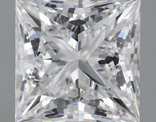 1.24 Carat Princess Shaped, Ideal Cut, D Color, VVS2 Clarity, IGI Certified Lab Grown Diamond