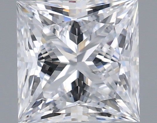 1.04 Carat Princess Shaped, Ideal Cut, D Color, VVS2 Clarity, IGI Certified Lab Grown Diamond