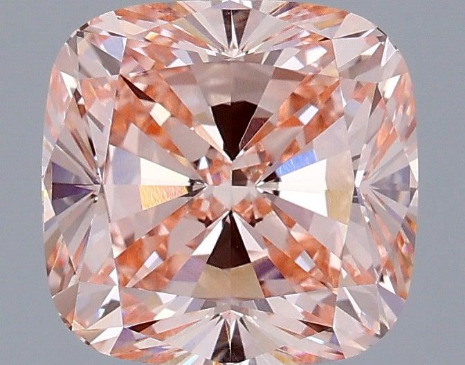 3.05 Carat Cushion Shaped, Very Good Cut, FANCY VIVID PINK Color, VVS2 Clarity, IGI Certified Lab Grown Diamond