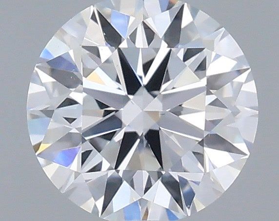 0.53 Carat Round Shaped, Ideal Cut, E Color, VS2 Clarity, IGI Certified Lab Grown Diamond