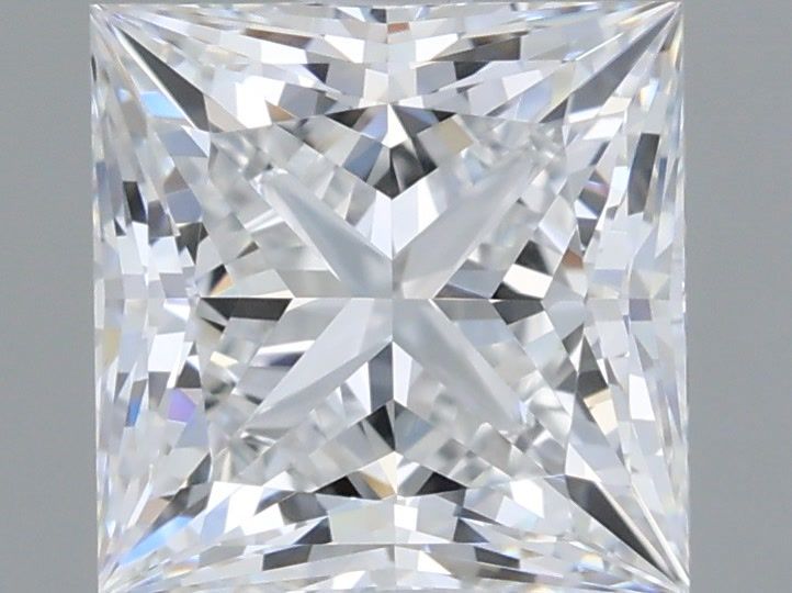 1.23 Carat Princess Shaped, Ideal Cut, D Color, VS1 Clarity, IGI Certified Lab Grown Diamond
