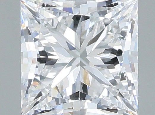 0.54 Carat Princess Shaped, Very Good Cut, D Color, VVS2 Clarity, IGI Certified Lab Grown Diamond