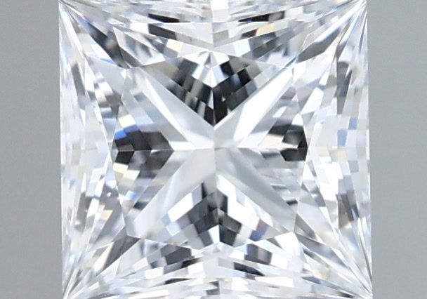 1.00 Carat Princess Shaped, Ideal Cut, E Color, IF Clarity, IGI Certified Lab Grown Diamond