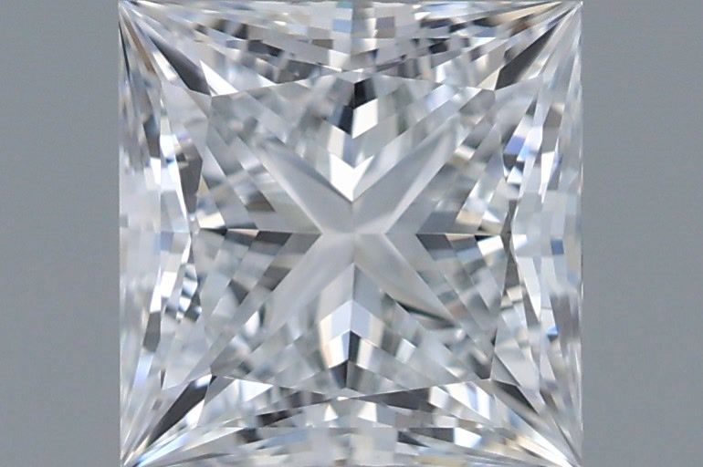 1.04 Carat Princess Shaped, Ideal Cut, D Color, VVS1 Clarity, IGI Certified Lab Grown Diamond