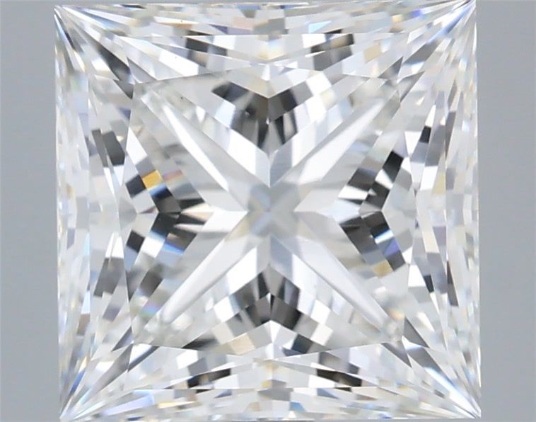 5.07 Carat Princess Shaped, Ideal Cut, E Color, VS1 Clarity, IGI Certified Lab Grown Diamond