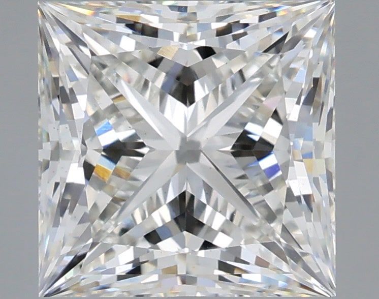 3.26 Carat Princess Shaped, Ideal Cut, F Color, VS2 Clarity, IGI Certified Lab Grown Diamond