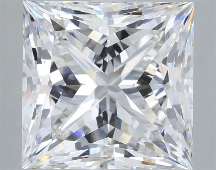5.17 Carat Princess Shaped, Very Good Cut, F Color, VVS2 Clarity, IGI Certified Lab Grown Diamond