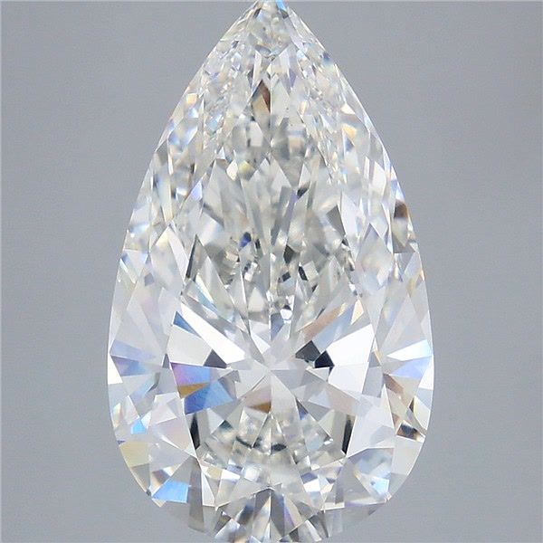 7.03 Carat Pear Shaped, Very Good Cut, F Color, VS1 Clarity, IGI Certified Lab Grown Diamond