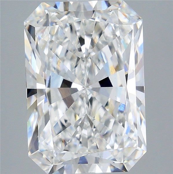 5.09 Carat Radiant Shaped, Ideal Cut, E Color, VS1 Clarity, IGI Certified Lab Grown Diamond
