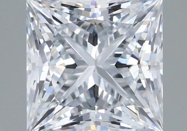 1.21 Carat Princess Shaped, Ideal Cut, E Color, VVS1 Clarity, IGI Certified Lab Grown Diamond