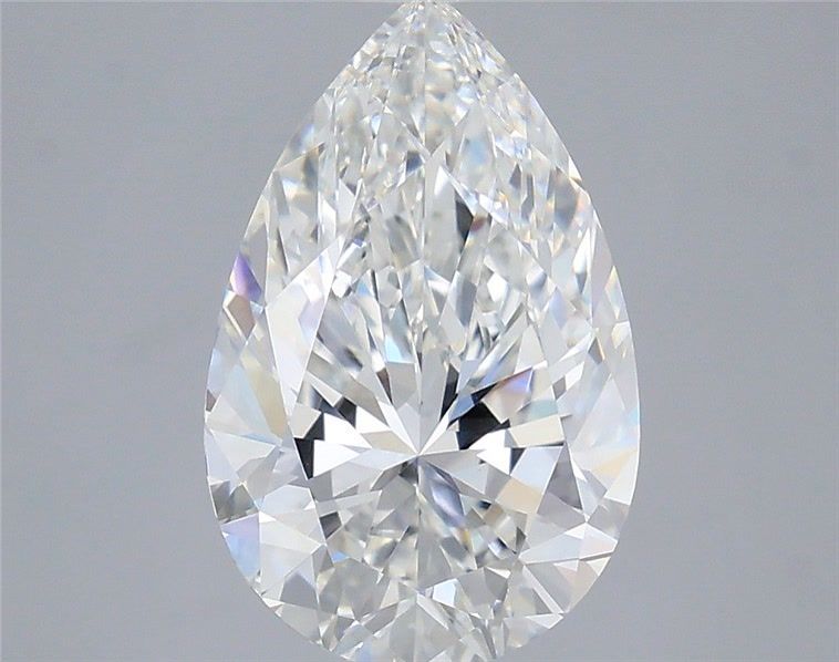 3.25 Carat Pear Shaped, Very Good Cut, E Color, VVS2 Clarity, IGI Certified Lab Grown Diamond