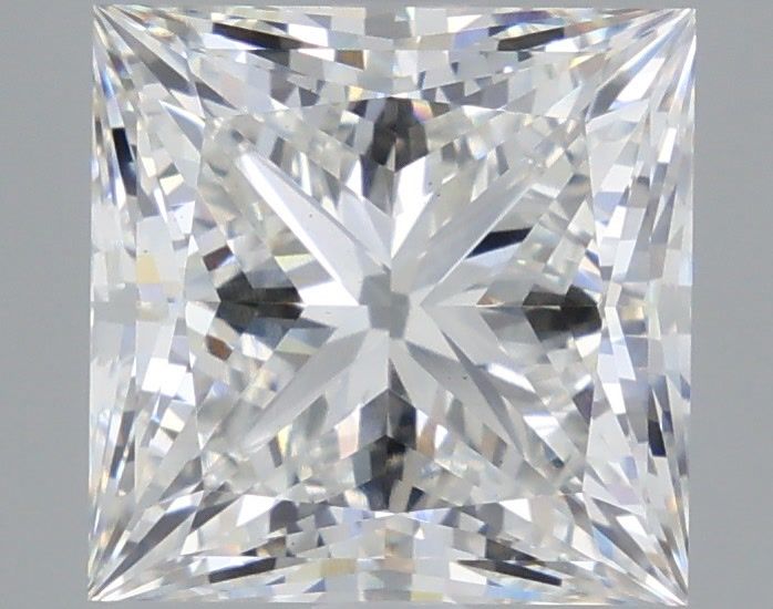 5.02 Carat Princess Shaped, Ideal Cut, F Color, VS1 Clarity, IGI Certified Lab Grown Diamond