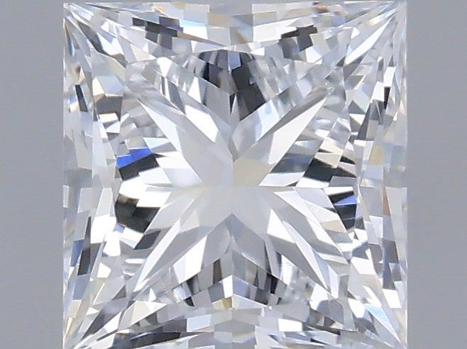 0.76 Carat Princess Shaped, Very Good Cut, D Color, VVS2 Clarity, IGI Certified Lab Grown Diamond