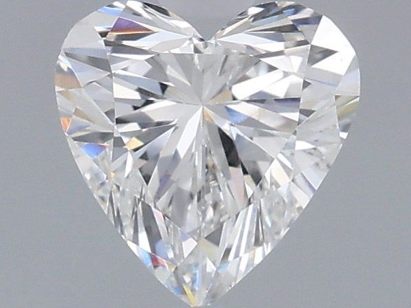0.59 Carat Heart Shaped, Very Good Cut, D Color, VVS2 Clarity, IGI Certified Lab Grown Diamond