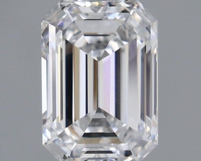 0.98 Carat Emerald Shaped, Ideal Cut, D Color, VS2 Clarity, IGI Certified Lab Grown Diamond