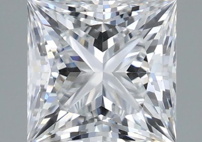 1.26 Carat Princess Shaped, Ideal Cut, E Color, VVS1 Clarity, IGI Certified Lab Grown Diamond