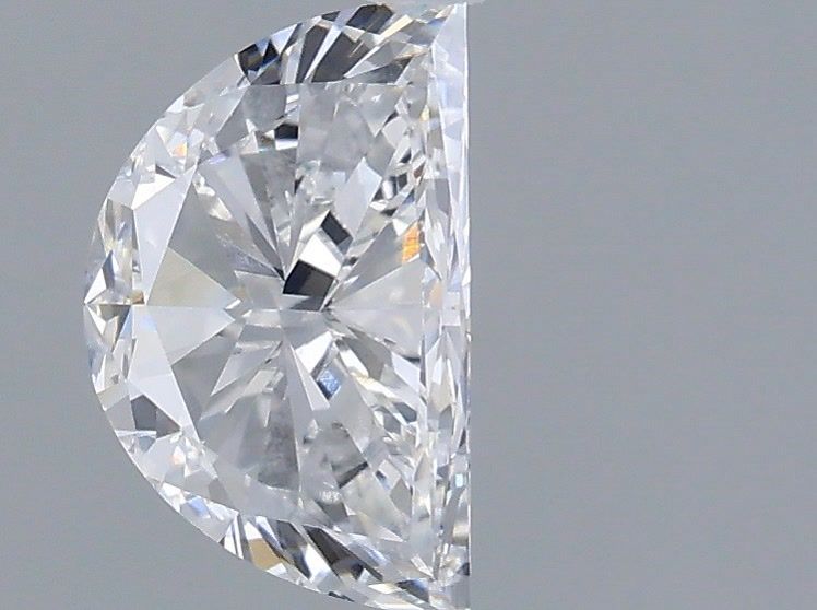 1.00 Carat Half Moon Shaped, Very Good Cut, D Color, VS1 Clarity, IGI Certified Lab Grown Diamond
