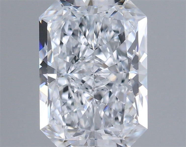 1.42 Carat Radiant Shaped, Ideal Cut, D Color, IF Clarity, IGI Certified Lab Grown Diamond