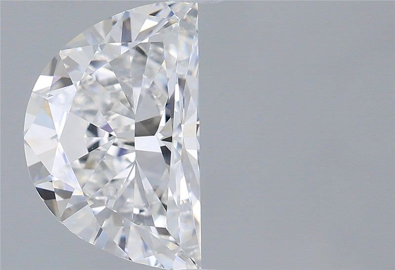 1.55 Carat Half Moon Shaped, Very Good Cut, D Color, VVS2 Clarity, IGI Certified Lab Grown Diamond