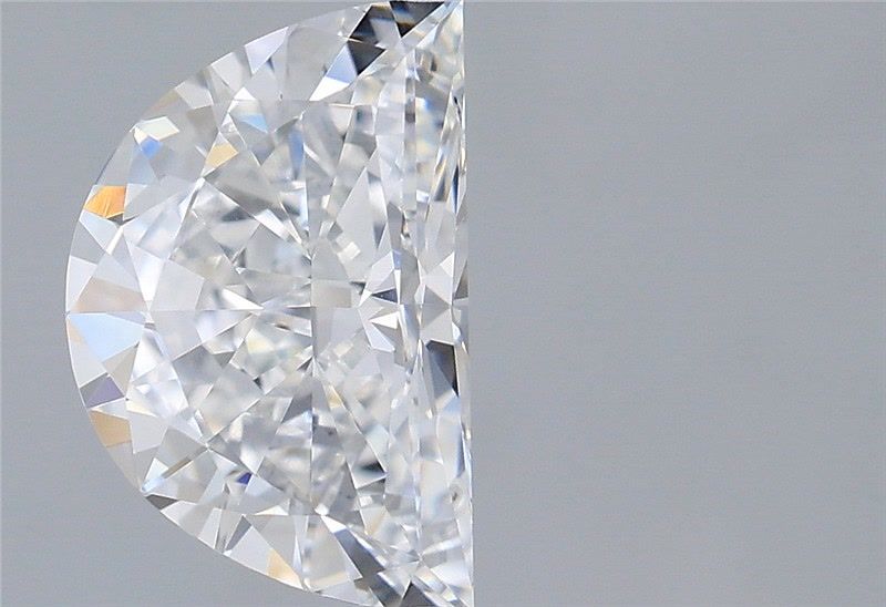 1.54 Carat Half Moon Shaped, Very Good Cut, D Color, VVS2 Clarity, IGI Certified Lab Grown Diamond
