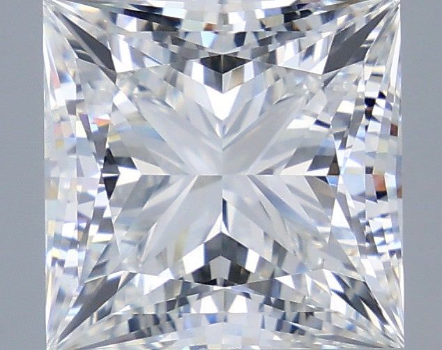 4.56 Carat Princess Shaped, Very Good Cut, F Color, VVS2 Clarity, IGI Certified Lab Grown Diamond