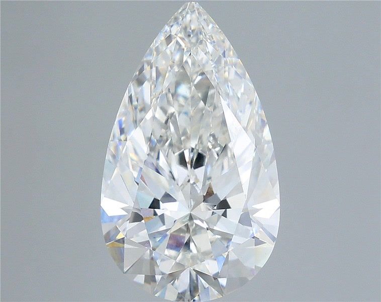 5.01 Carat Pear Shaped, Very Good Cut, F Color, VS1 Clarity, IGI Certified Lab Grown Diamond