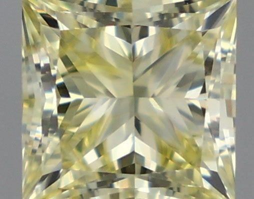 0.52 Carat Princess Shaped, Very Good Cut, FANCY VIVID YELLOW Color, VVS2 Clarity, IGI Certified Lab Grown Diamond