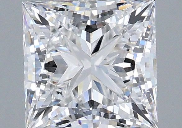 1.55 Carat Princess Shaped, Very Good Cut, D Color, VVS2 Clarity, IGI Certified Lab Grown Diamond