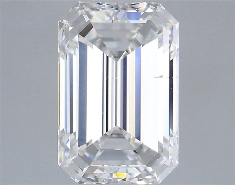 2.00 Carat Emerald Shaped, Ideal Cut, E Color, SI1 Clarity, IGI Certified Lab Grown Diamond