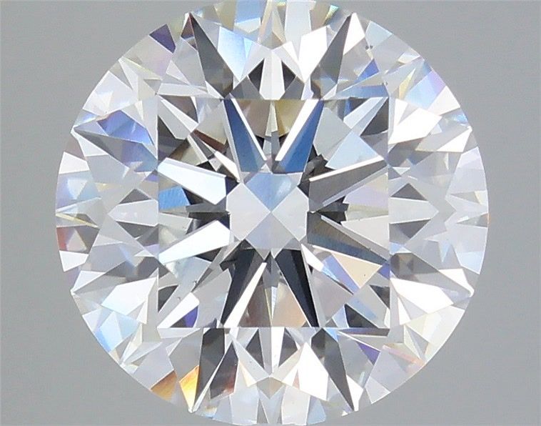 5.09 Carat Round Shaped, Excellent Cut, F Color, VS1 Clarity, IGI Certified Lab Grown Diamond