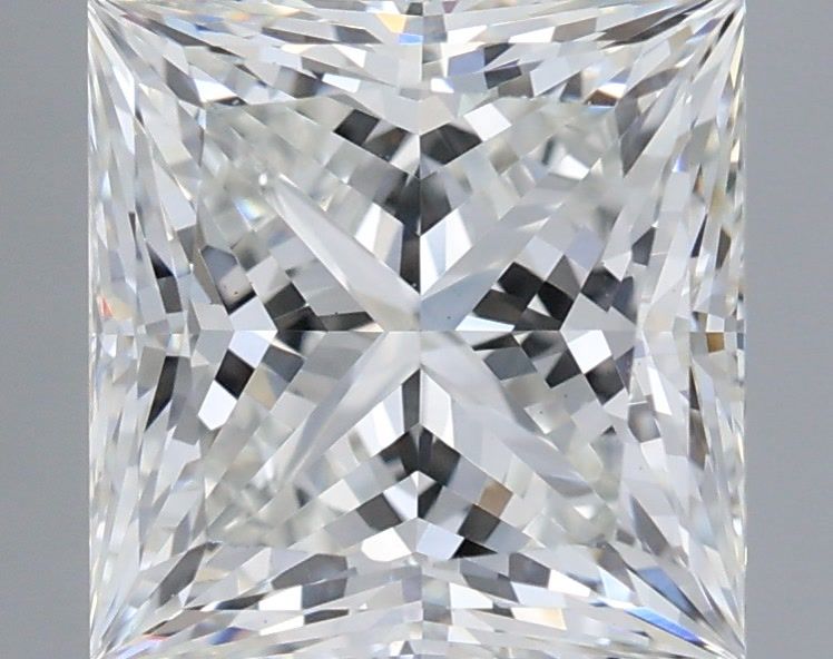 2.75 Carat Princess Shaped, Ideal Cut, G Color, VS1 Clarity, IGI Certified Lab Grown Diamond