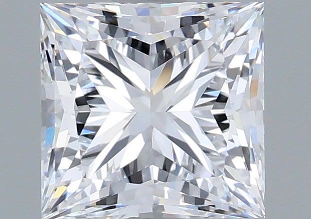 1.35 Carat Princess Shaped, Very Good Cut, D Color, VVS2 Clarity, IGI Certified Lab Grown Diamond