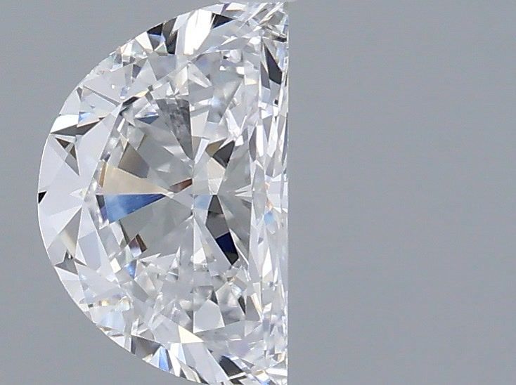 1.01 Carat Half Moon Shaped, Very Good Cut, D Color, VVS2 Clarity, IGI Certified Lab Grown Diamond