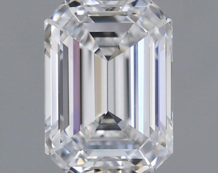 0.97 Carat Emerald Shaped, Ideal Cut, D Color, VS1 Clarity, IGI Certified Lab Grown Diamond