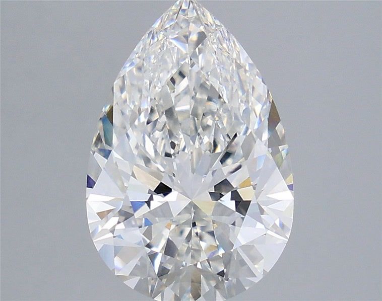 3.55 Carat Pear Shaped, Very Good Cut, F Color, VVS2 Clarity, IGI Certified Lab Grown Diamond