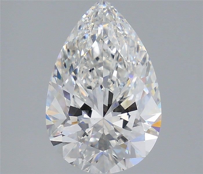 2.87 Carat Pear Shaped, Very Good Cut, E Color, VS1 Clarity, IGI Certified Lab Grown Diamond