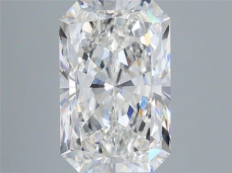 5.02 Carat Radiant Shaped, Excellent Cut, F Color, VS1 Clarity, IGI Certified Lab Grown Diamond