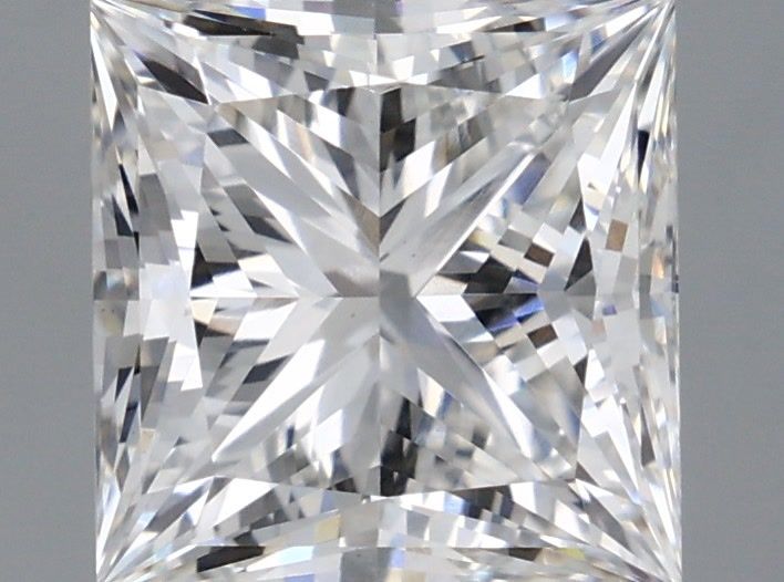 1.71 Carat Princess Shaped, Ideal Cut, F Color, VVS2 Clarity, IGI Certified Lab Grown Diamond