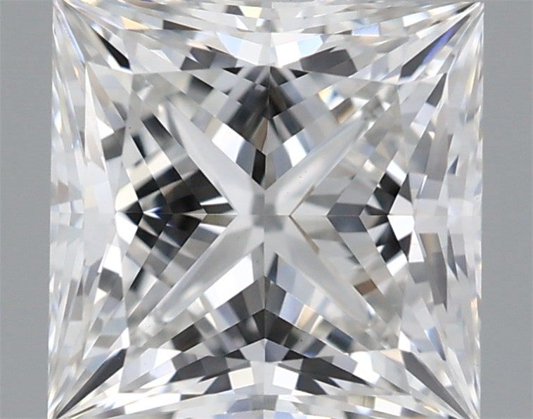 2.33 Carat Princess Shaped, Ideal Cut, F Color, VVS2 Clarity, IGI Certified Lab Grown Diamond