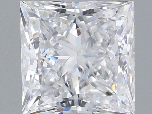 0.76 Carat Princess Shaped, Very Good Cut, D Color, VVS2 Clarity, IGI Certified Lab Grown Diamond